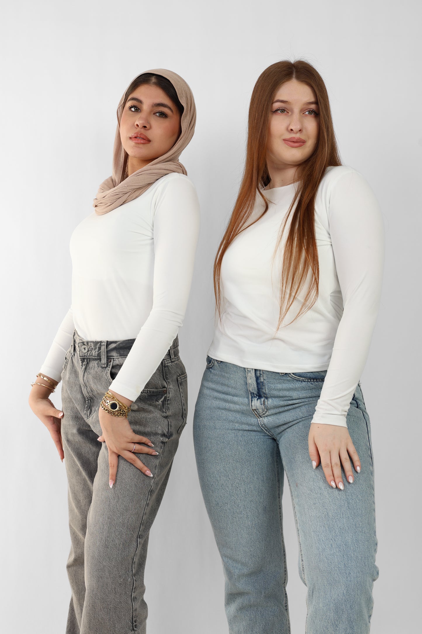 Round Neck Seamless Long Sleeve Top