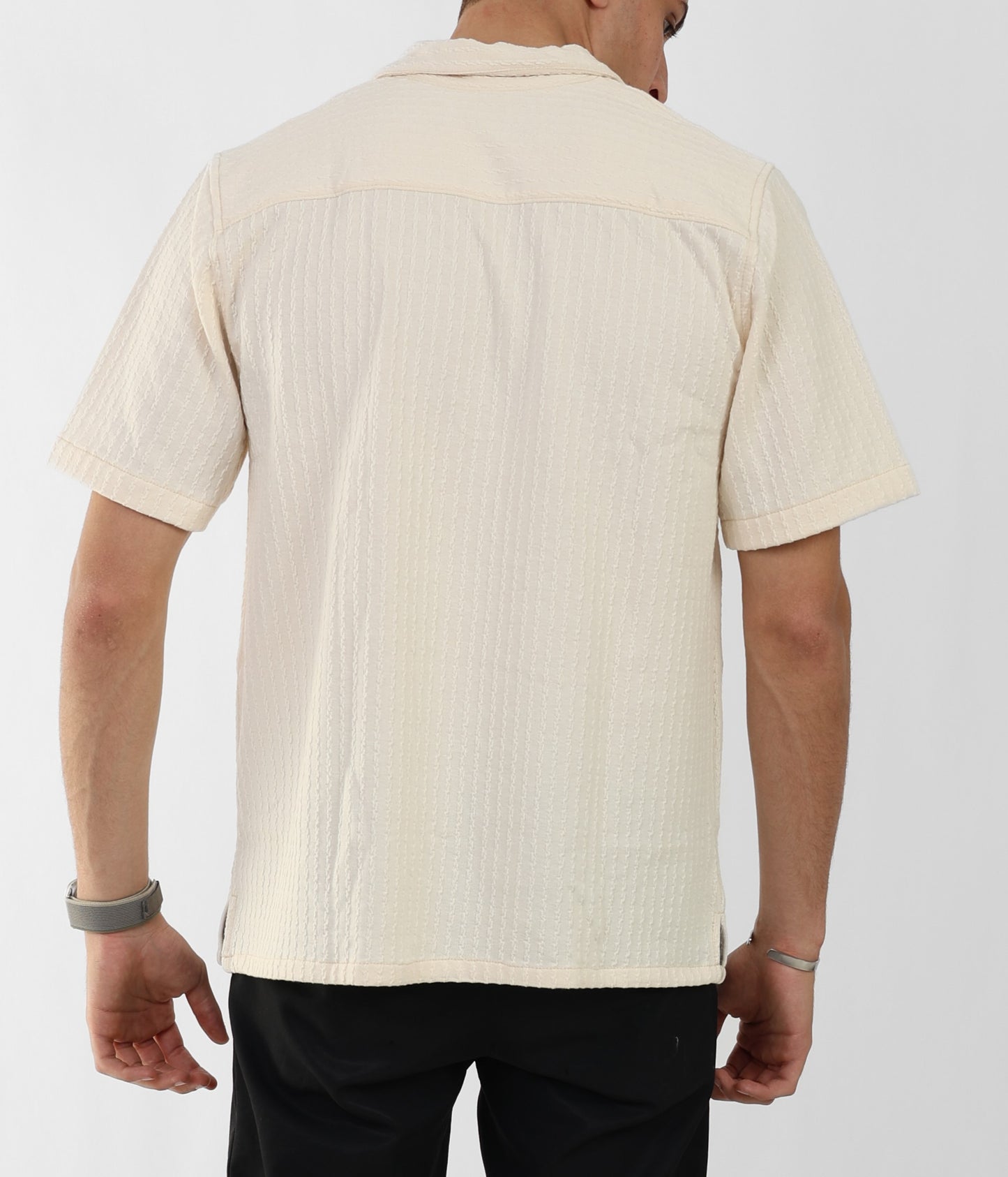 Beige Textured Shirt
