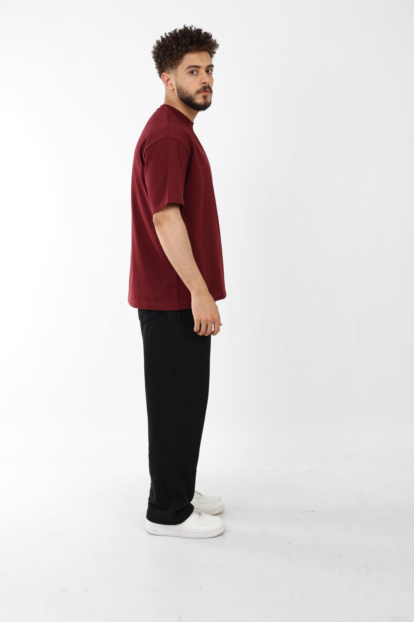 Burgundy Oversized Tee