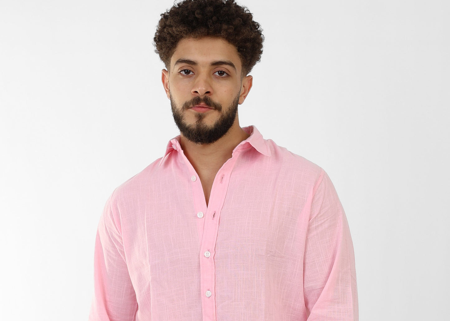 Pink Linen Shirt