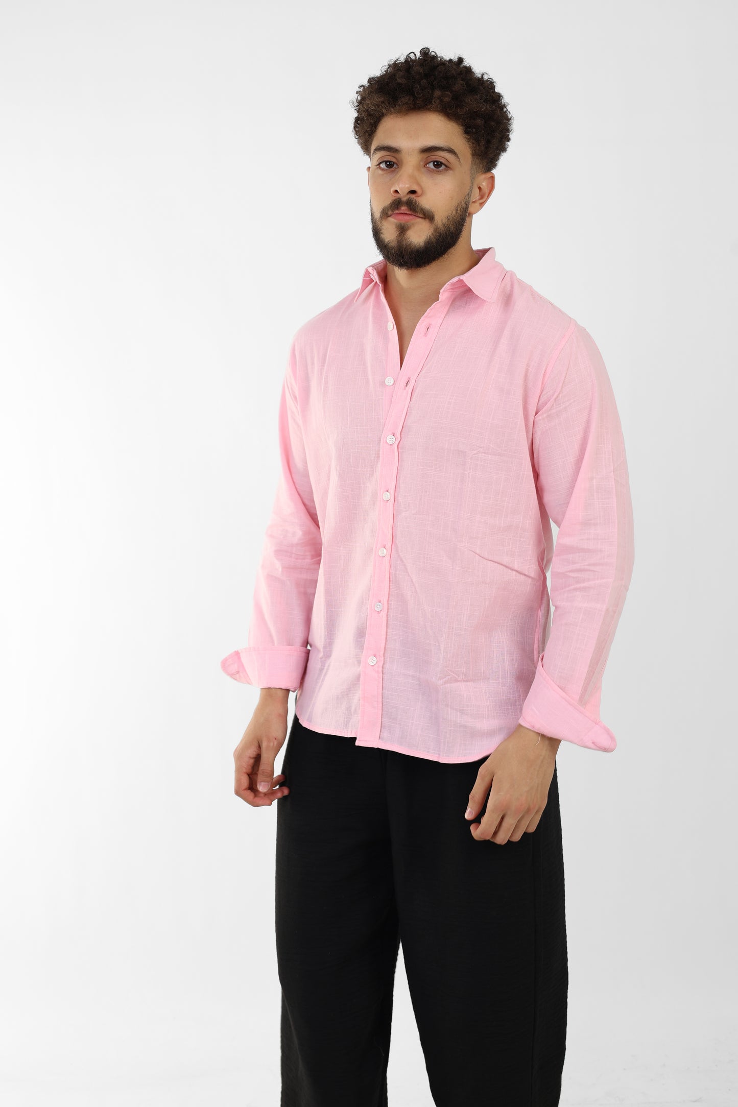 Pink Linen Shirt