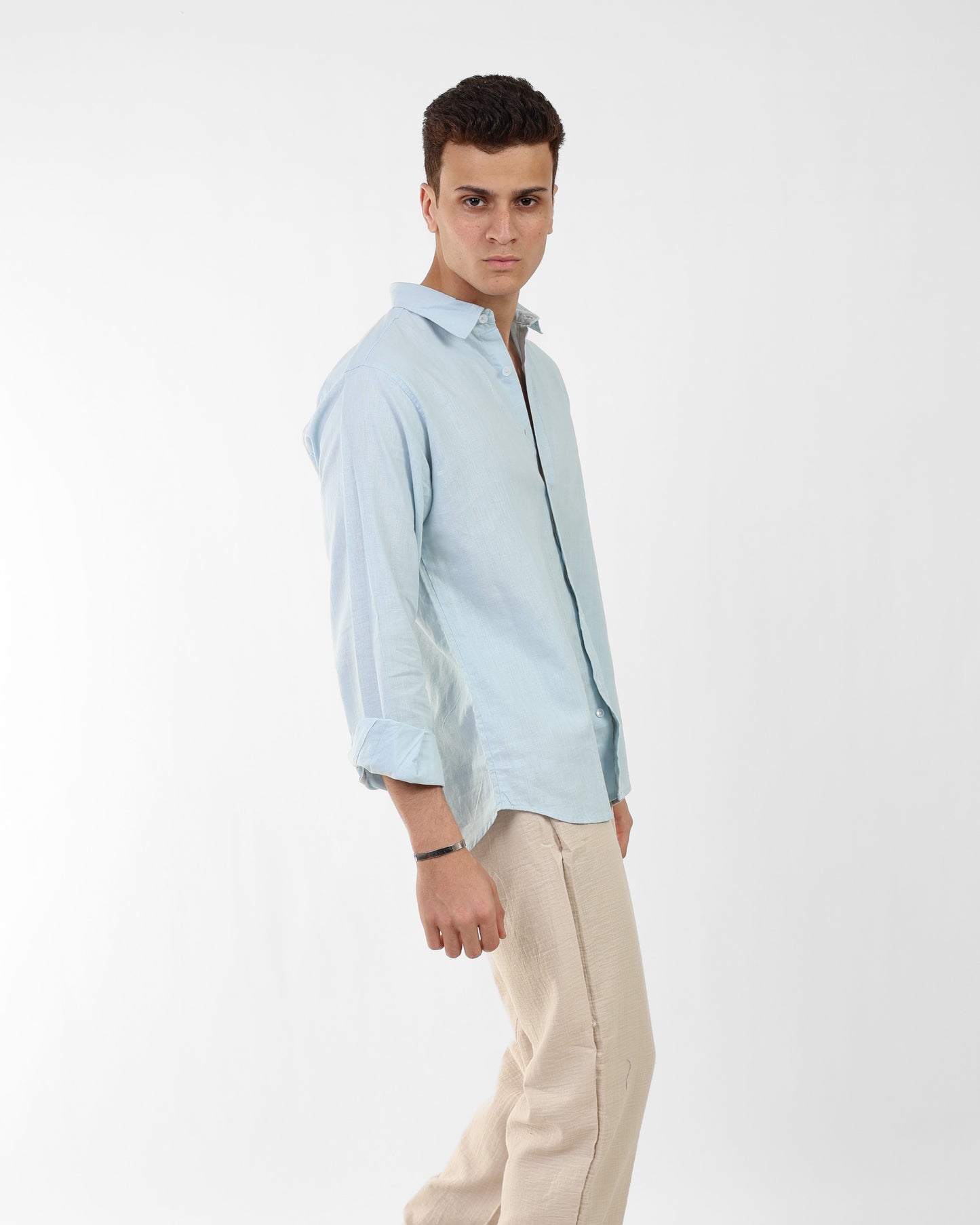 Light Blue Linen Shirt