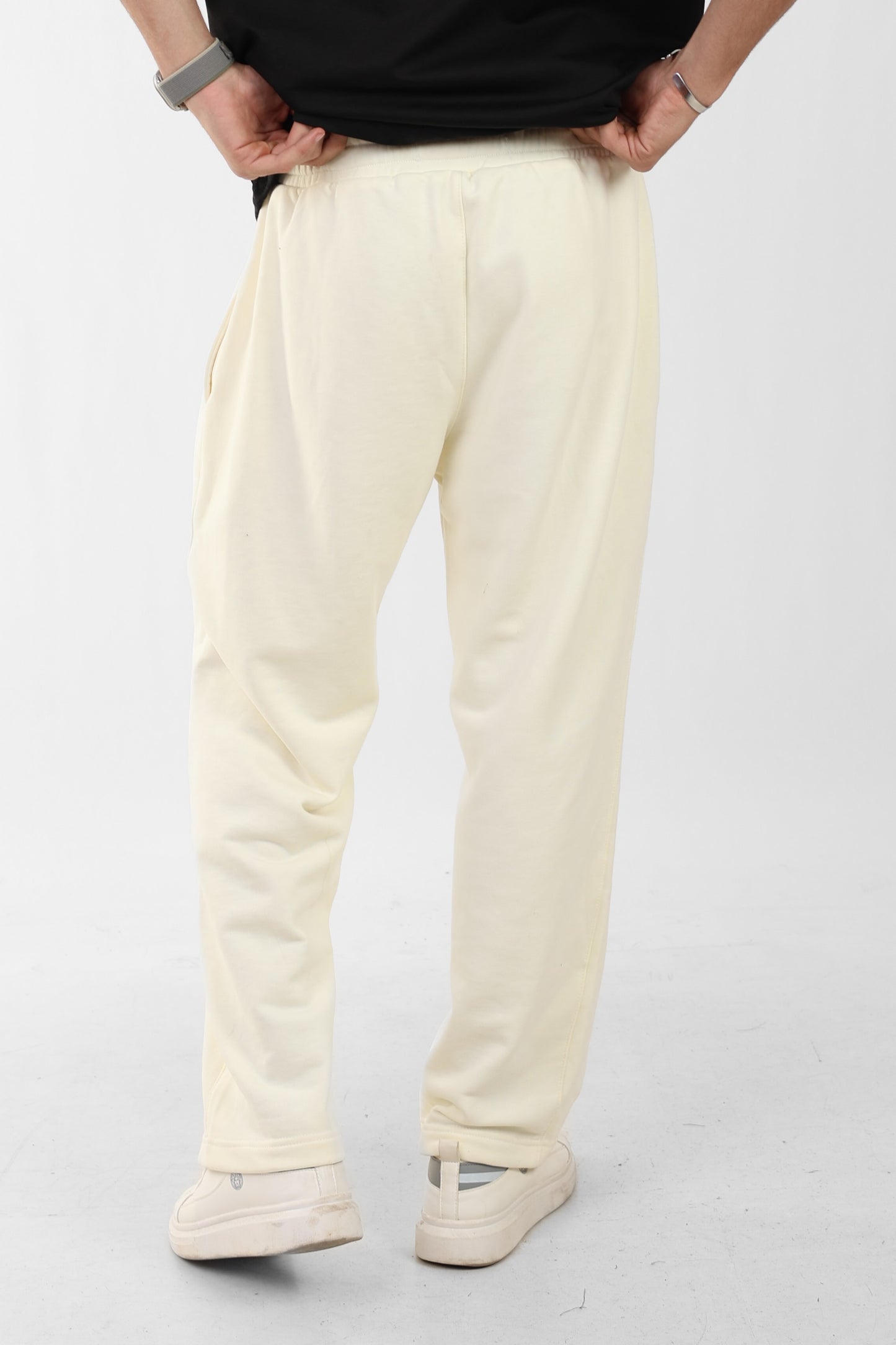 Wide Fit Off-White Pants