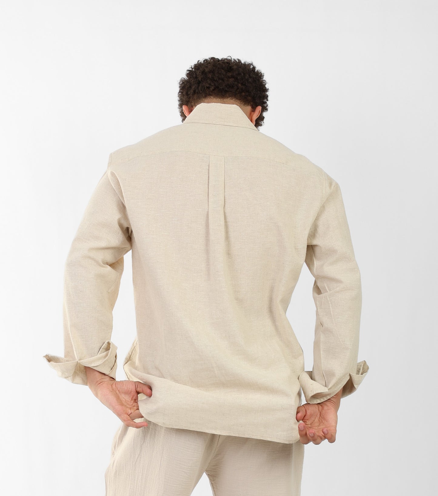 Beige Linen Shirt