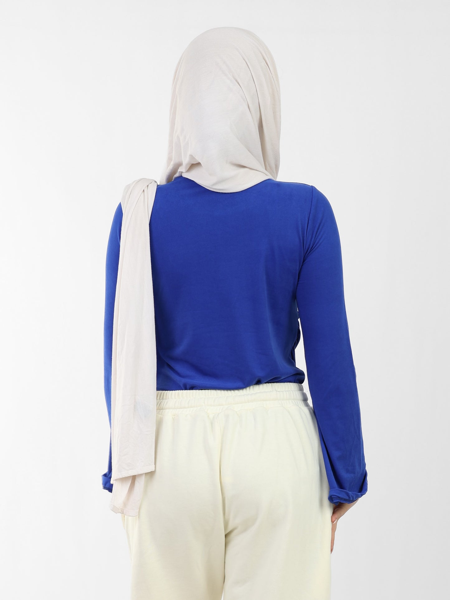 Round Neck Seamless Flare Sleeve Top