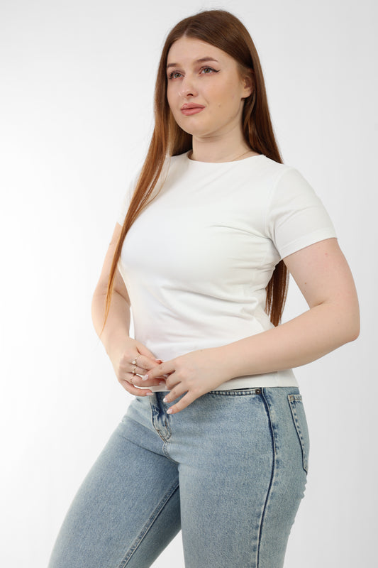 Basic Seamless Short Sleeve Top