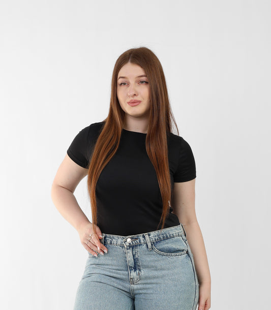 Basic Seamless Short Sleeve Top