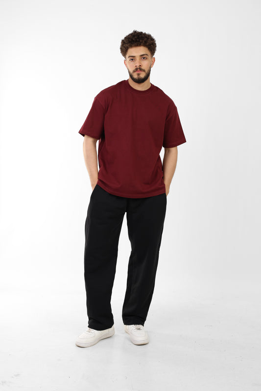 Burgundy Oversized Tee