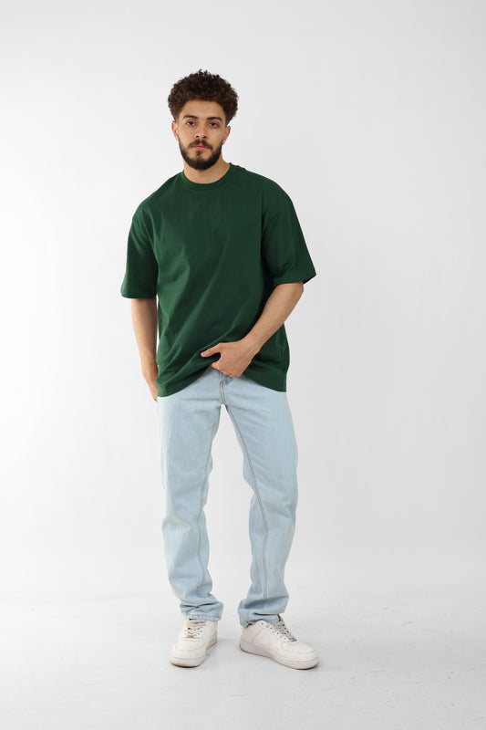 Dark Green Oversized Tee