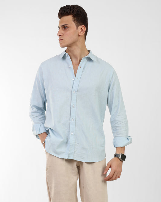 Light Blue Linen Shirt