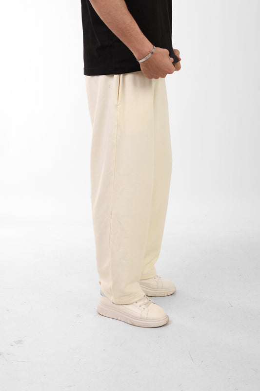 Wide Fit Off-White Pants