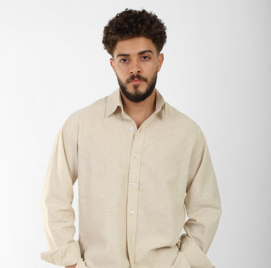 Beige Linen Shirt